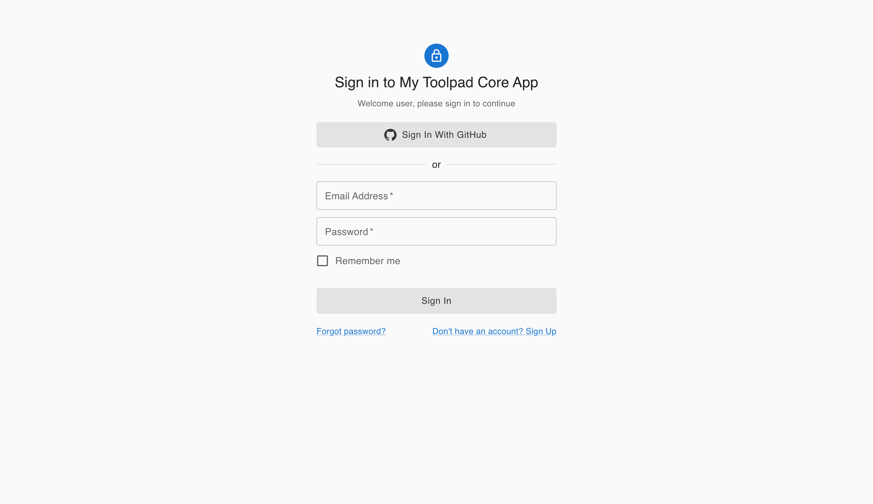 Auth.js & Next.js with Toolpad Core sign in page